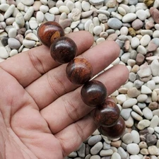 Adorable 18 MM Akar Laka Bracelet Dalbergia Parviflora 13 Beads Kayu Menang #30