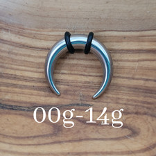 Steel Septum Pinchers Jewelry Horseshoes Gauges 00g - 14g ring piercing nose