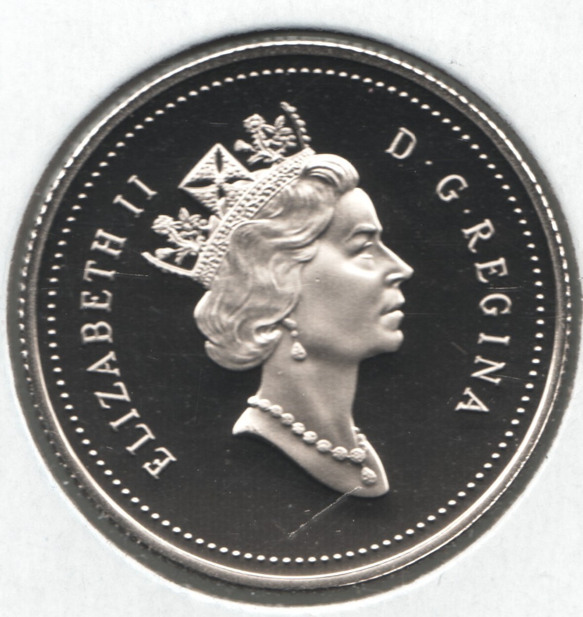 1993 - Canada - Frosted Proof 25¢ Quarter / Caribou / Queen