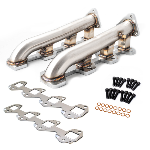 Rudy's High Flow Race SS Exhaust Manifold Kit For 20012004 GM 6.6L Duramax LB7 eBay