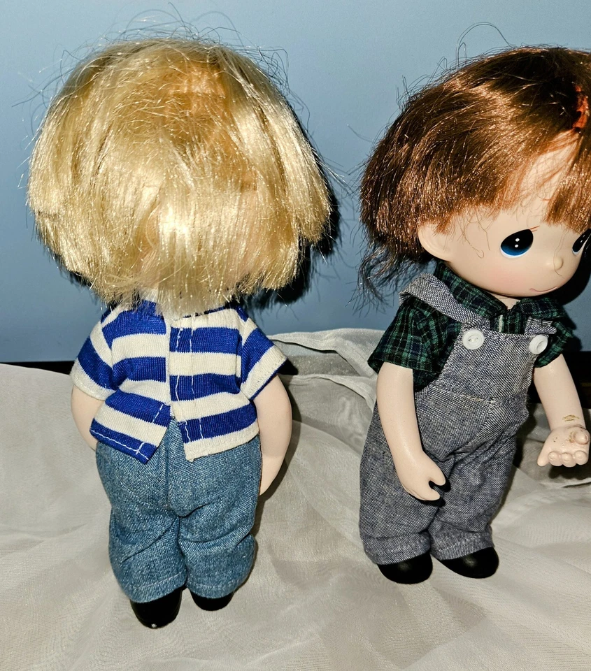 Lot Of 2 Vintage  1997/1998 Precious Moments Young Boys  10" Dolls - Image 3 of 4
