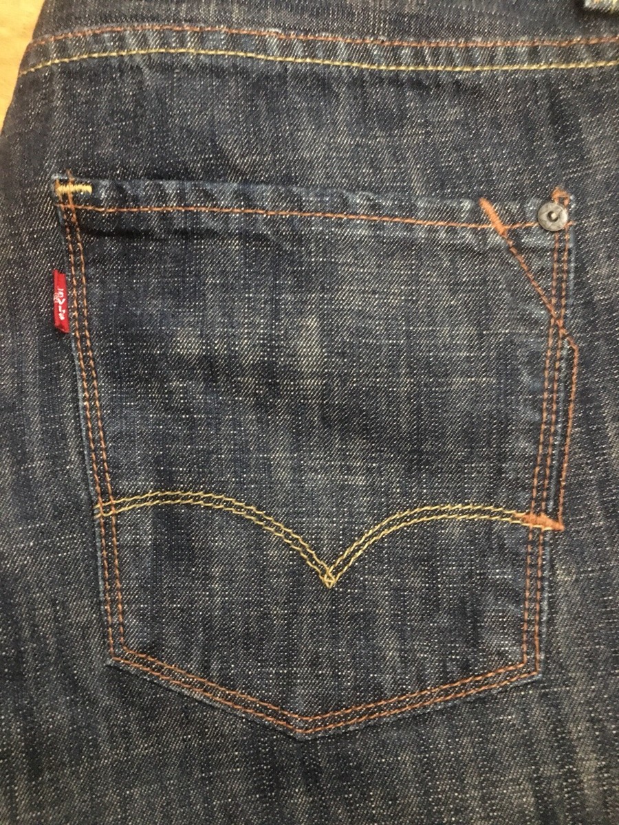 LEVI’S RED / asymmetry leather pants RaRe VinTagE 2002 LEVI'S RED COLLECTION 01M S03 JEANS 32×34