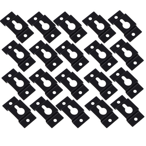 20 Piezas Percha de Altavoz Colgante Soporte de Oficina Gancho para Cuadro Cerradura Perchas de Pared