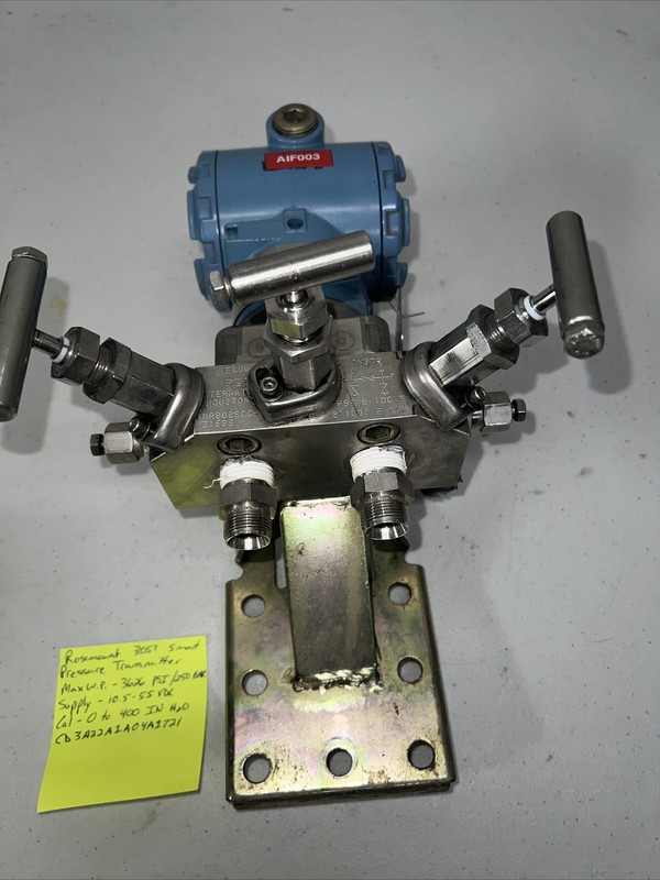 Rosemount 3051 smart pressure transmitter Max WP 3626 PSI / 250 BAR