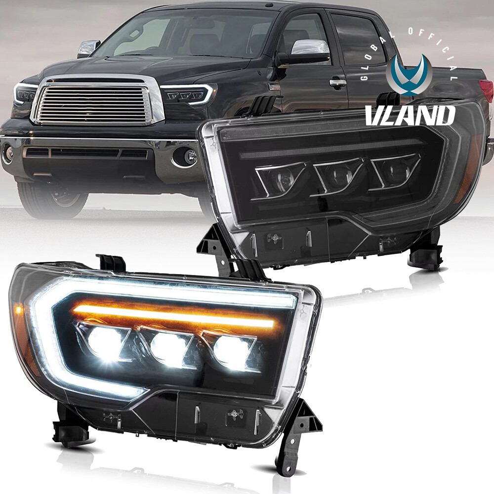 トトノエライト VLAND LED Headlights For Toyota 07-13 Tundra & 08-21 Sequoia
