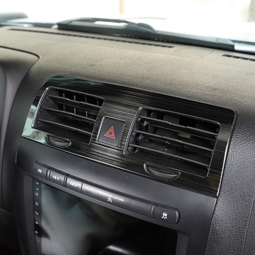 Auto Part Black Steel Central Dashboard Air Vent Frame Trim For Hummer H3 05-09 - Picture 3 of 10