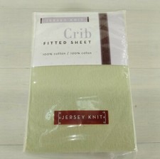 Bambino Basic Jersey Knit Fitted Crib Sheet. Celdon Color. 100 Cotton.