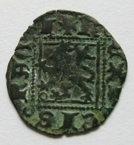 Zaldi2010 - Enrique II (1368-1379), Noven de Burgos. 0.65 grams/16.5 mm ...