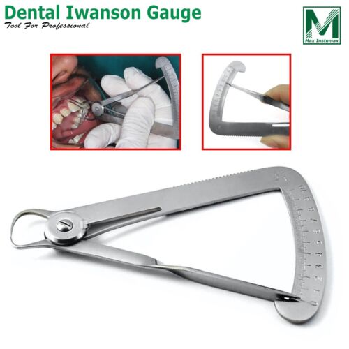 Medidores dentales soporte de ortodoncia posicionamiento instrumentos de pinza de medición nuevos - Imagen 4 de 5