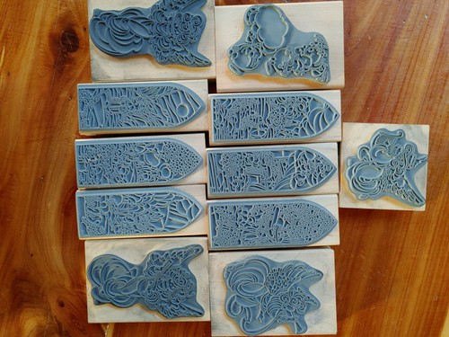 SELTEN Precious Moments Gummistempel Lot Stempel Engel Buntglas Christus Vintage - Bild 11 von 11
