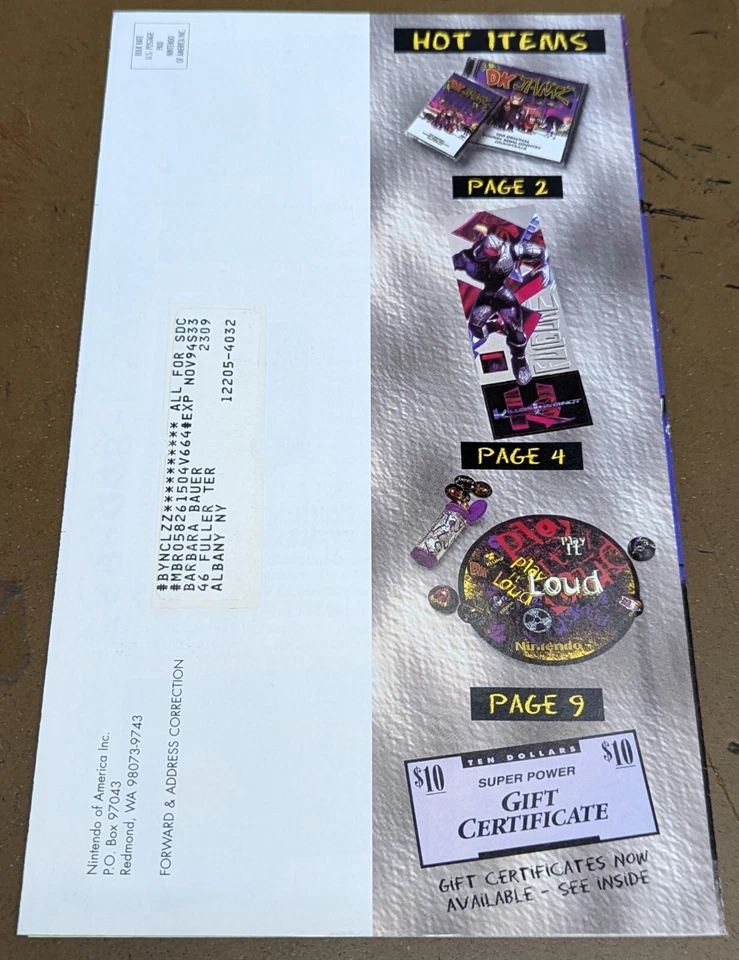 Vintage Nintendo Super Power Supplies Catalog, Winter 1994, With Order Form - Image 2 of 3