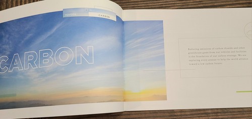 Lot 4 TOYOTA Full LINE SALES BROCHURES 2015 2016 2017 2018 Environmental Booklet - Picture 7 of 10