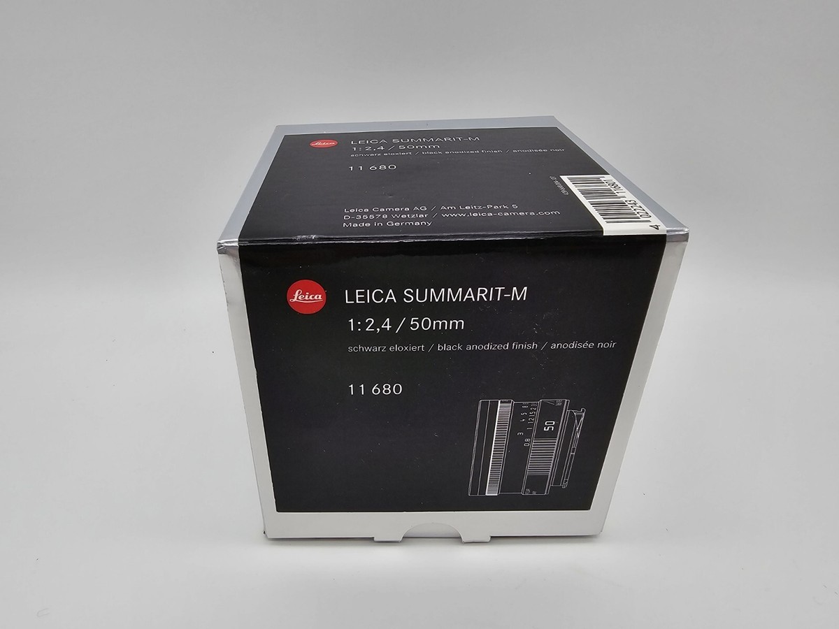 【美品】Leica Summarit-M 50mm f/2.4 BOX ONLY* Leica Leitz SUMMARIT-M 50mm f2.4 Black Anodized Finish