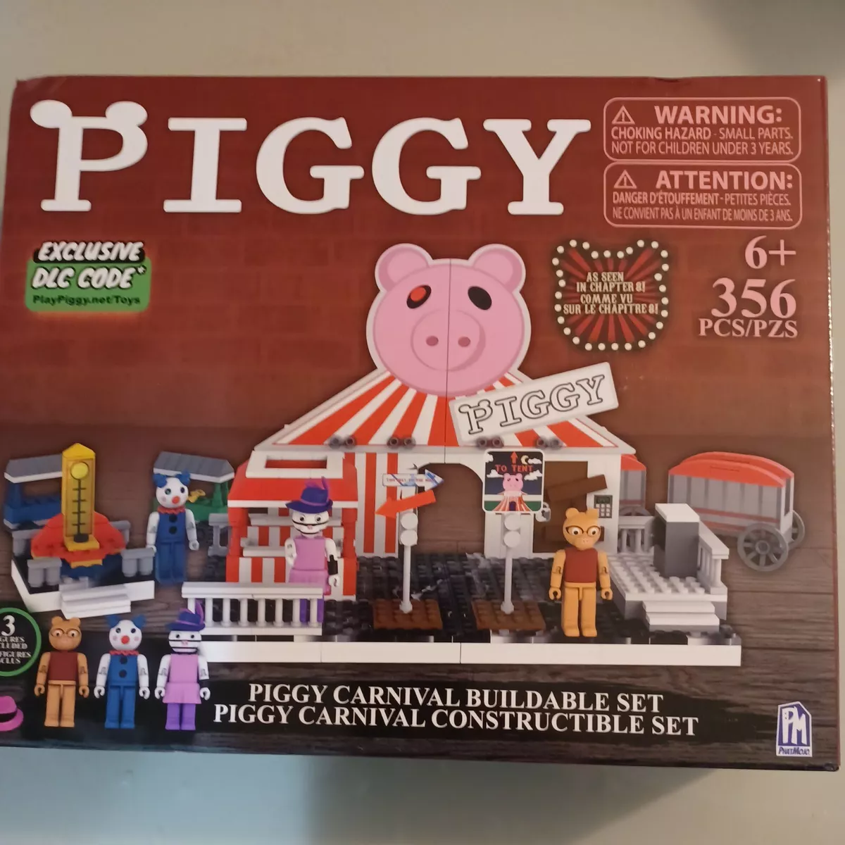 PIGGY CARNIVAL BUILDING SET & FIGURES WITH DLC CODES ! 