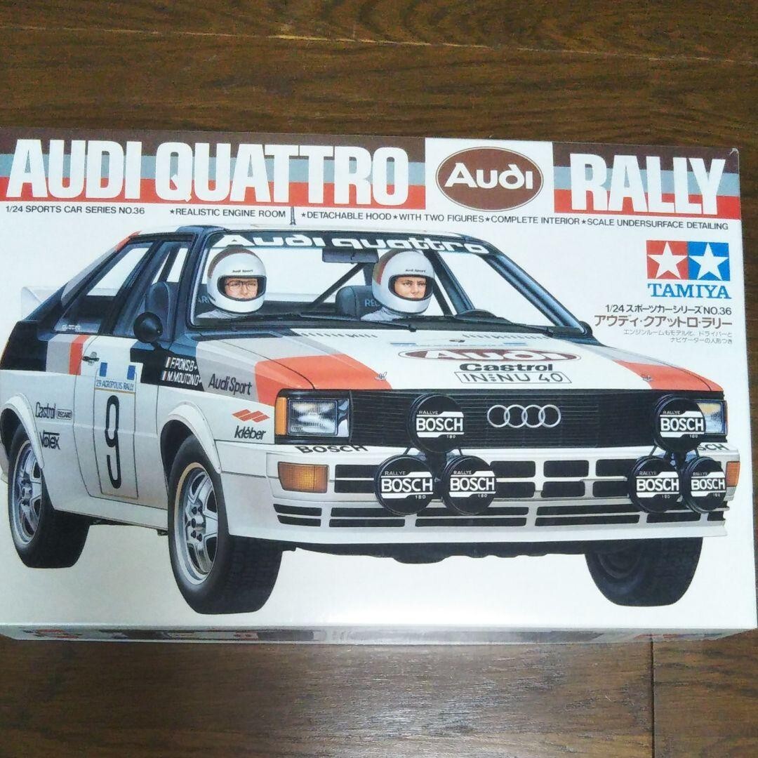 TAMIYA 1/24 Audi Quattro Rally Sports Car Series No. 36 Figure Kit