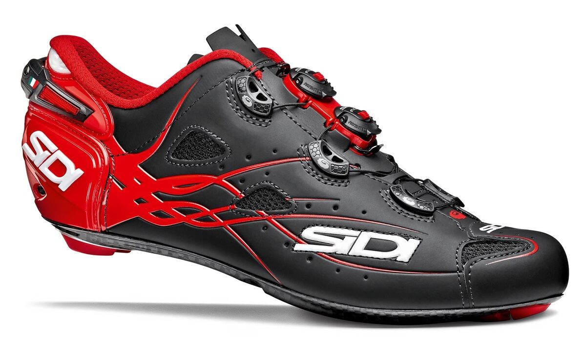 Sidi Shot Vent Carbon Men's Road Bike Shoes, Red/Matte Black Sidi Shot Vent Carbon Men's Road Bike Shoes, Red/Matte Black