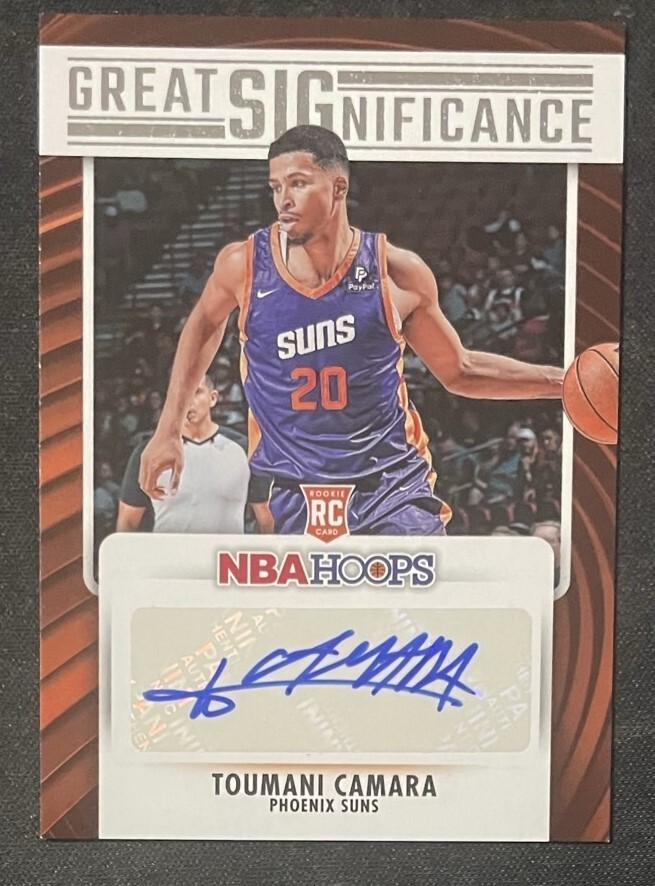 2023-24 Panini NBA Hoops Toumani Camara RC Great SIGnificance Auto #GS-TOU Suns
