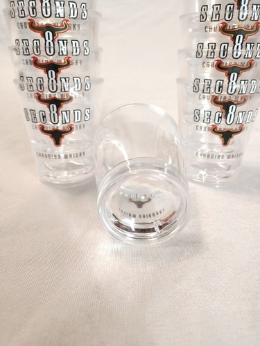 8 Seconds Canadian Whiskey Shot Glass Hard Plastic 1oz Cup Alcohol Tequila Vodka - Picture 3 of 4