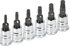 6 Pc. 1/4 In. Drive Torx Bit Socket Set, T10 to T30 - 640049