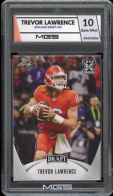 2021 Leaf Draft #01 Trevor Lawrence MGS GRADED 10 Gem Mint 2021 Leaf Draft #01 Trevor Lawrence MGS GRADED 10 Gem Mint