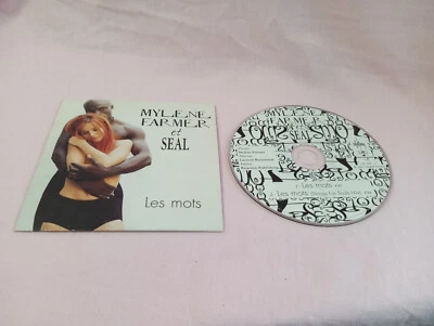 CD SINGLE MYLENE FARMER ET SEAL LES MOTS 2 TITRES 2001 - Photo 1/4
