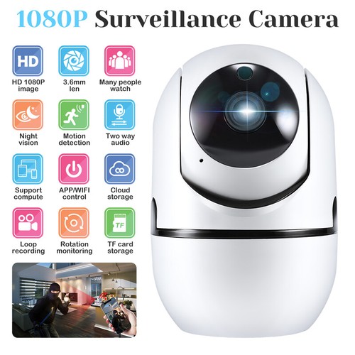 Seguridad De Wifi HD Camara Para Casa Interior Exterior Con Audio & HD Video - Picture 2 of 49
