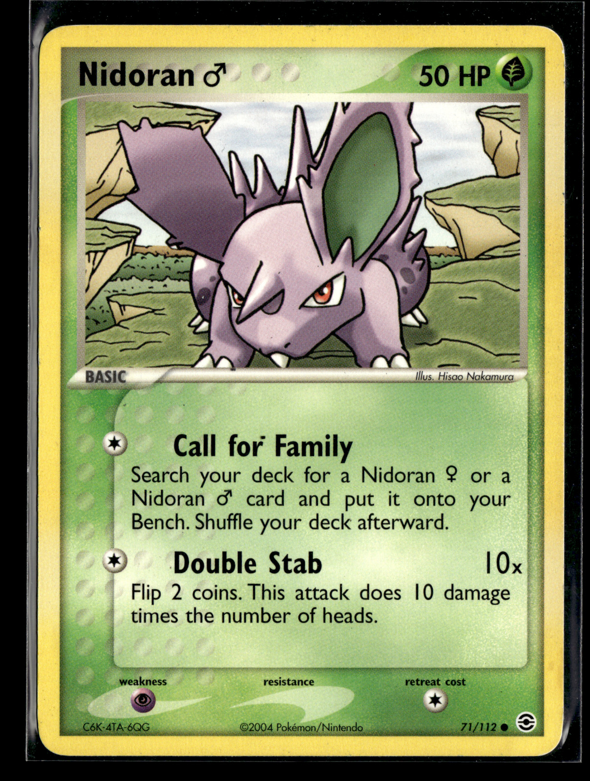 Nidoran 71/112 EX FireRed & LeafGreen Pokemon Card LP