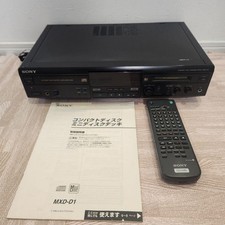 Sony MXD-D1 CD MD MiniDisc Deck Recorder Player Remote Manual Tested Japan