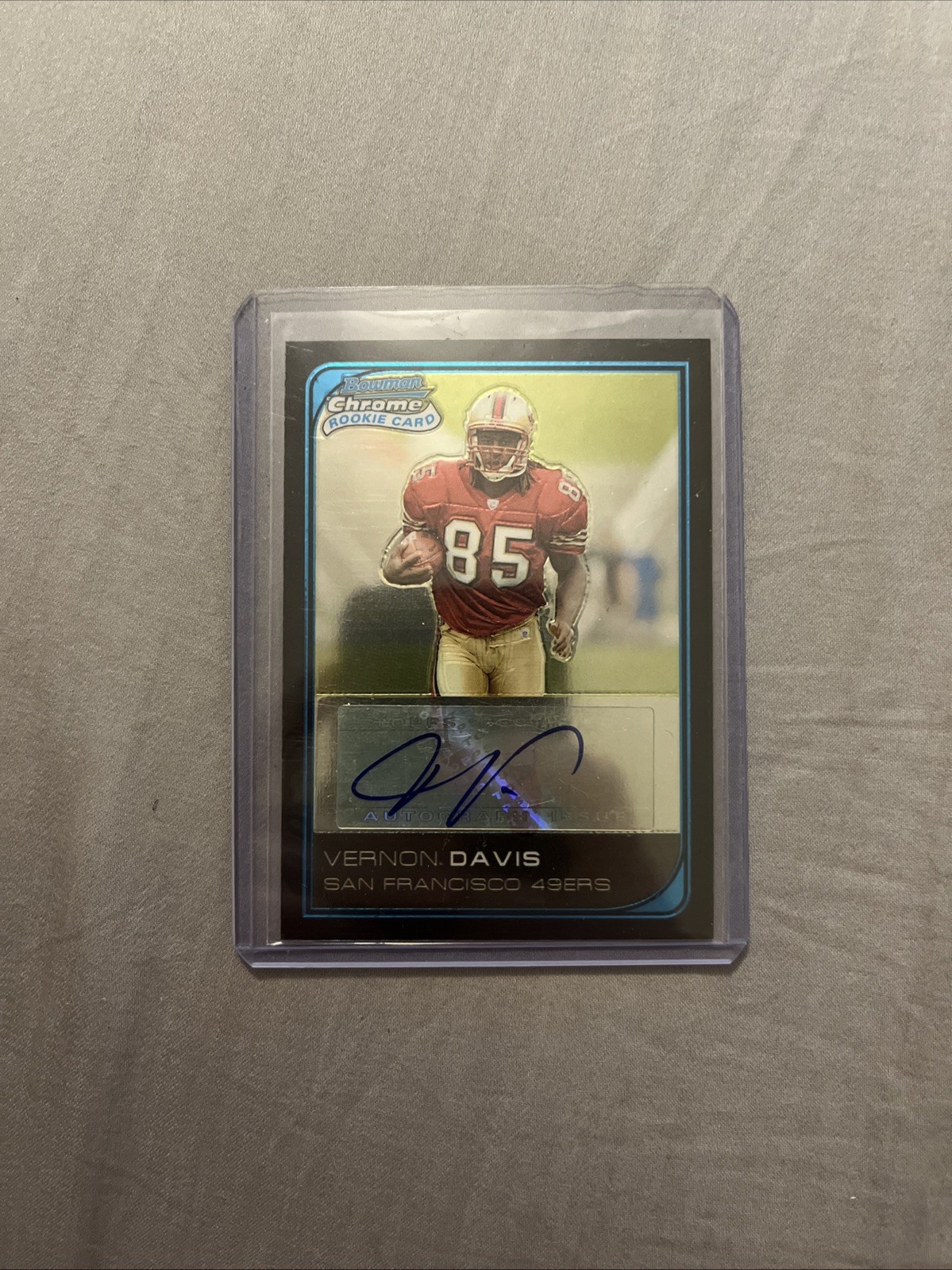 Vernon Davis Bowman Chrome #225 Rookie Autograph