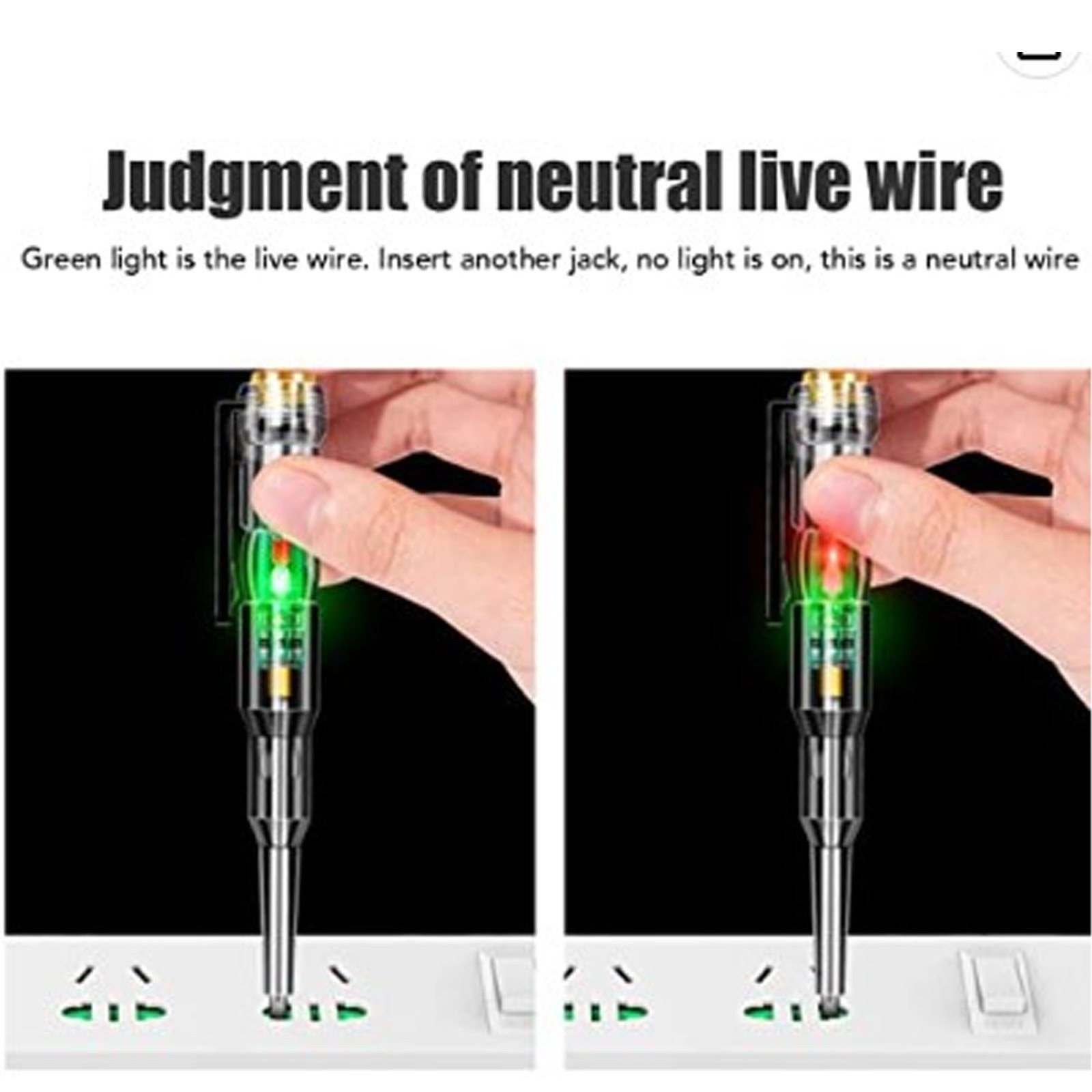 ✿ Voltage Tester Color Electrical Tester Pen With Buzzer Alarm