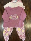 MiniBean 4 Pc Hearts Made with Love Set 3-6 Mos Pink Prints — photo 1