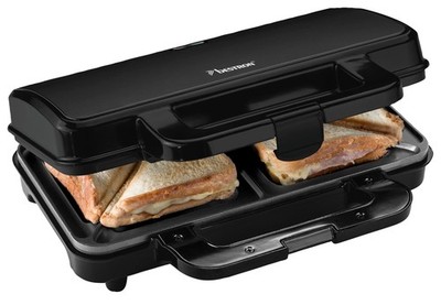 XL Sandwichmaker, Antihaftbeschichteter SandwichToaster für 2 Sandwiches, ink...