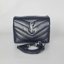 Saint Laurent Black Loulou Bag Toy Crossbody Bag 467072
