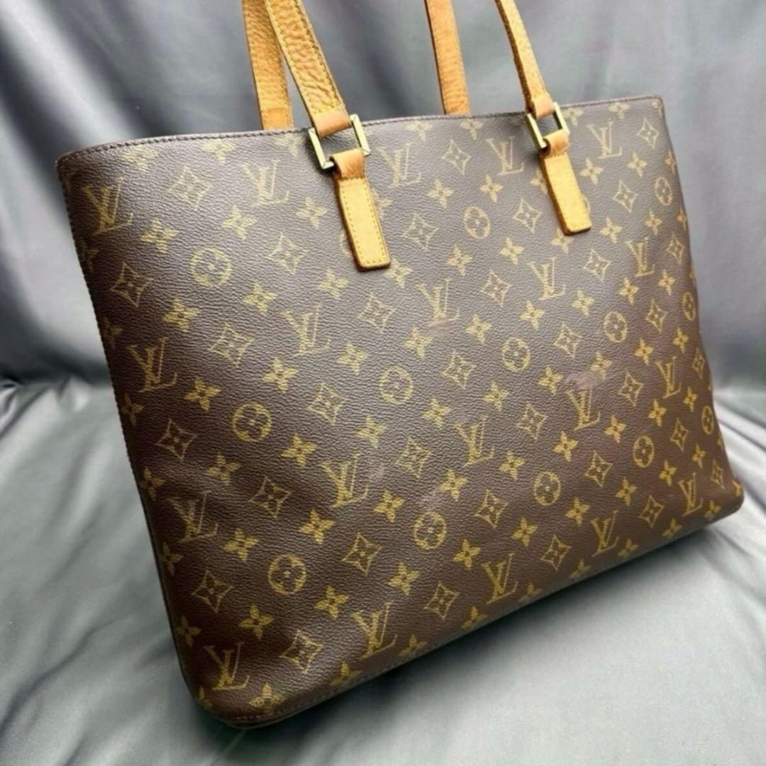 LOUIS VUITTON Luco Tote Bag Handbag M51155 Monogram Brown Women's Auth