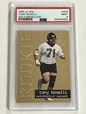 Fleer Ultra Rookie Tony Boselli 1995 #439 medallón de oro PSA 9 como nuevo Jaguars Salón de la fama