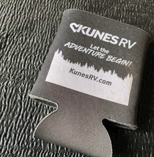 Kunes RV Let Adventure Begin Wisconsin Companies Koozie Cozy Drink Insulator