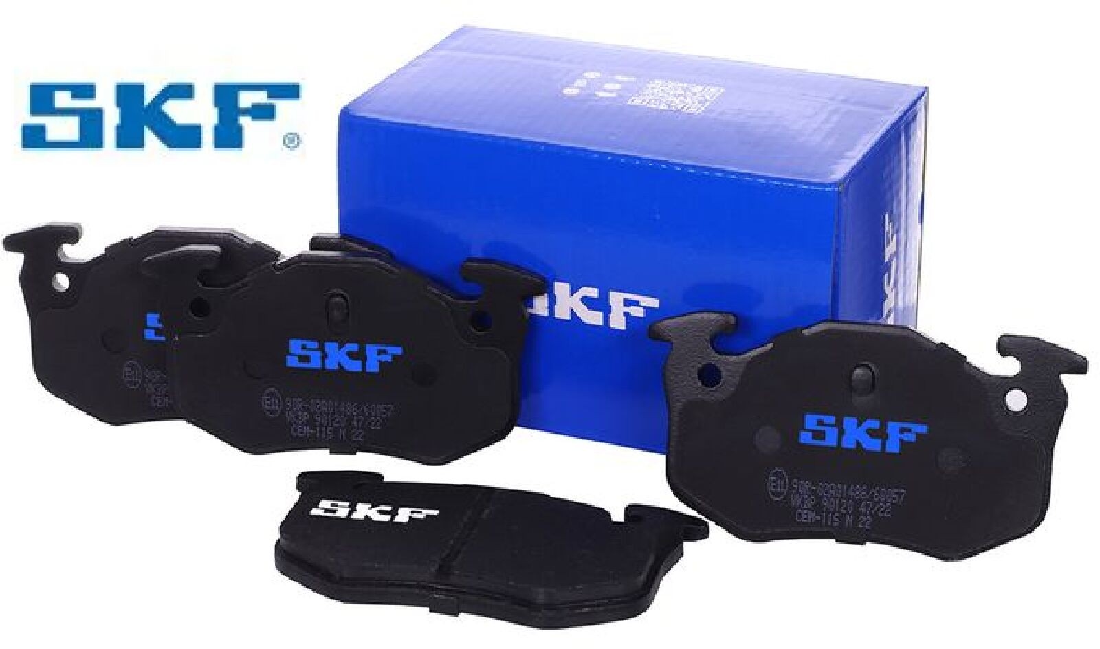 SKF Scheibenbremse Bremsbelag VKBP 90120-4er Set - Position Hinterachse Höhe 77mm Länge 134mm Breite 83mm Dicke 11mm - OE Qualität - Bild 2