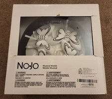 NoJo Dreamer Collection Musical Mobile Butterflies Black White Butterfly
