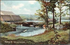 Winthrop, Maine, Outlet, Lake Maranacook, 1907--Postcard Y429