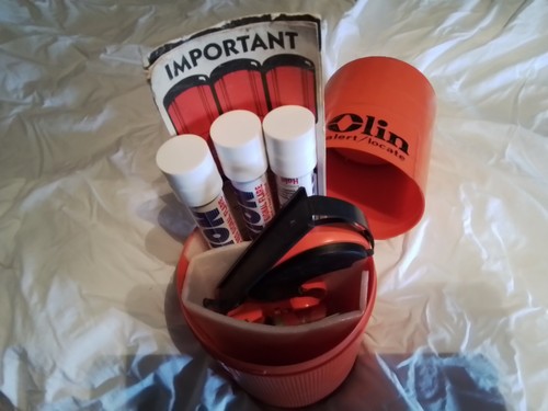 Vintage Olin Alert Locate Marine Signal Kit Canister  complet kit