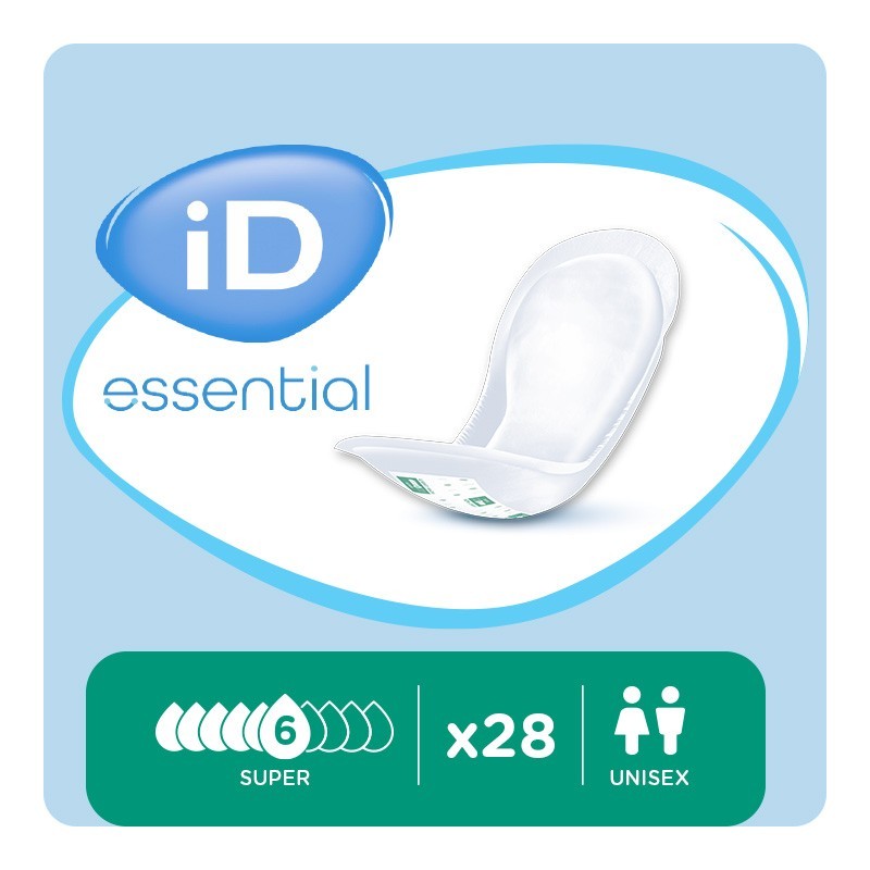 iD Essential Light Super - Incontinence Pads - Case 6 x Packs 28 (168 Pads) - Image 4