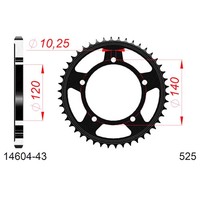 Zahnrad Afam Stahl P525 - Z43 (DIS.14604) Suzuki 600 Gsx-R 06/07