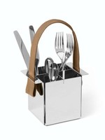 "Philippi Design \"A Tavola\" Besteckhalter 105033 Edelstahl Hochglanzpoliert"
