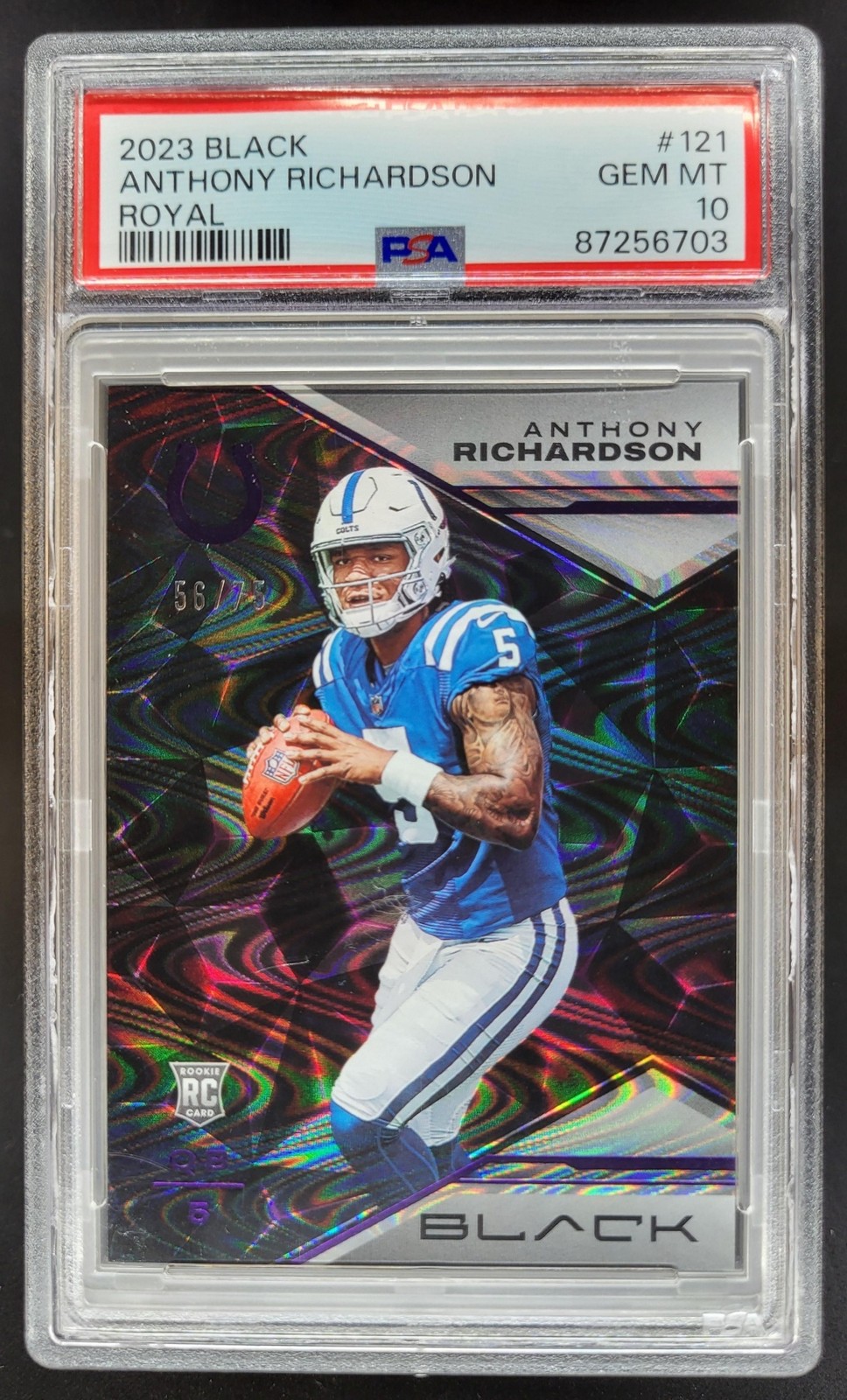 Anthony Richardson Panini Black #121 Royal