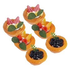 6 Pcs Fake Cakes Models Artificial Food Display Decorations Dessert