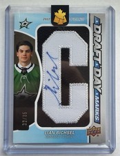 2025-26 Upper Deck SP Game Used Lian Bichsel Draft Day Marks 01/35  Dallas Stars