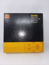 Vintage Kodak Carousel Transvue Projector 80 Slide Photo Tray 35mm Original Box