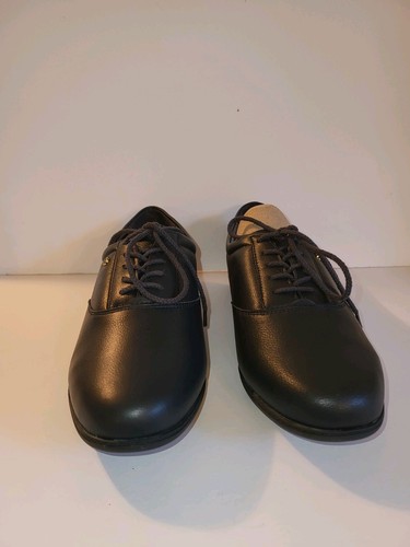 NEW Easy Spirit Shoes Womens 10M. ES Motion Oxford Comfort Black Leather Lace Up - Picture 1 of 12