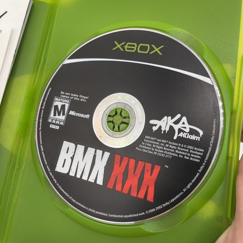 BMX XXX Microsoft Xbox originale completo CIB + poster e scheda di registrazione - Foto 6 di 7