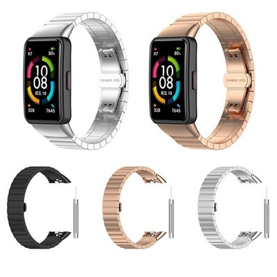 Stainless Steel Watch Band Strap for Huawei Band 6/6Pro/Honor Band 6/7 Bracelet